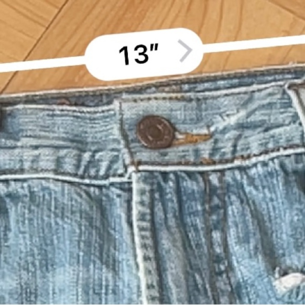 High waisted Levi denim shorts - Picture 7 of 8